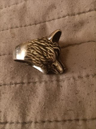 Anillo Cabeza Lobo
