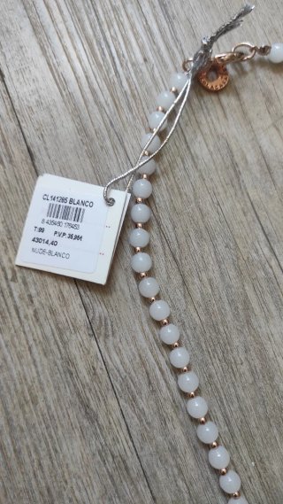 Collar Lola Casademunt Oro Blanco Flor