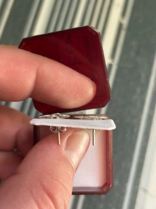 Pendientes de estrella calada de plata 925
