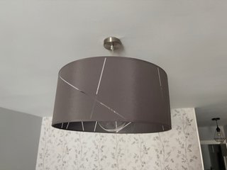 2 Lámparas Techo Colgante Gris 45cm
