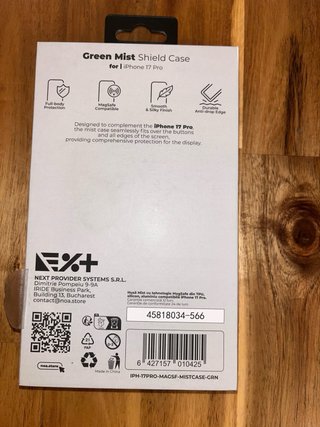 Funda NEXT+ Green Mist MagSafe iPhone 17 Pro