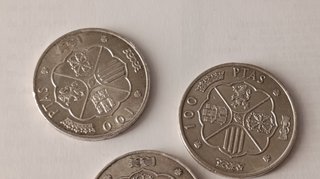 MONEDAS DE 100 PESETAS DE PLATA