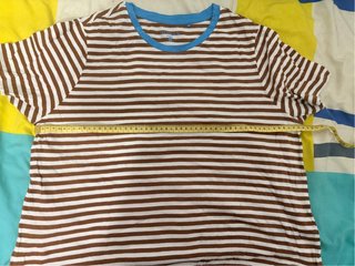 Camiseta mujer rayas manga corta