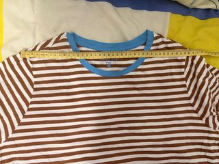 Camiseta mujer rayas manga corta