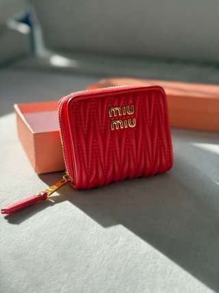 Portafoglio Miu Miu Rosso