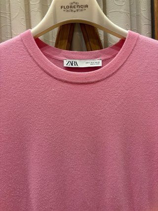 Jersey Zara Rosa Manga Corta