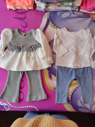 Conjunto bebé niña 6-9m y 12m