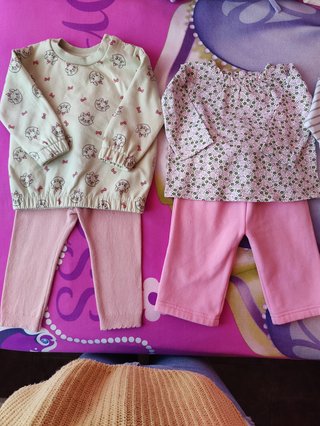 Conjunto bebé niña 6-9m y 12m