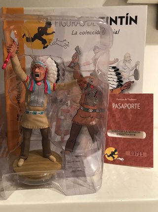 Figura Tintín jefe indio
