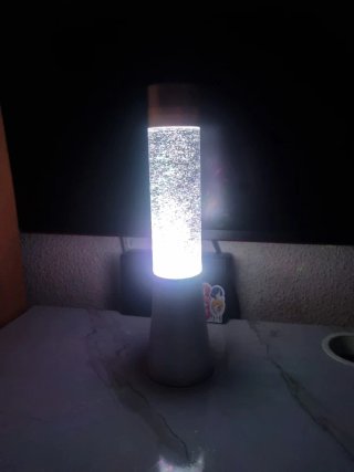 Lámpara de purpurina