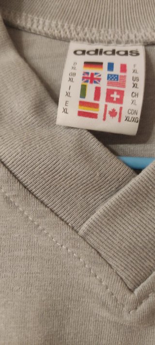 Camiseta Adidas Vintage Gris Talla XL