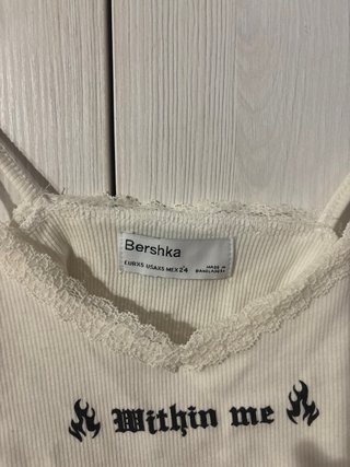 Top Bershka Blanco XS