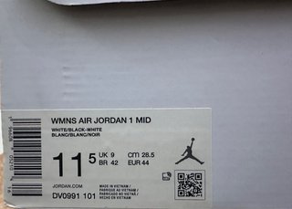 Nike Air Jordan 1 Mid Panda Talla 44
