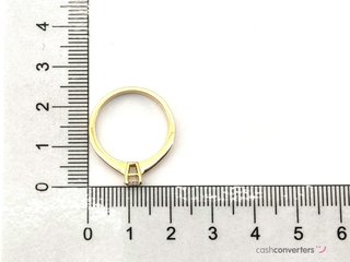 anillo oro 18k con piedra con diamante