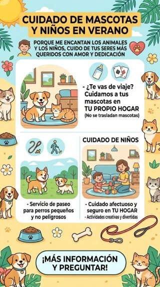 Cuidado de niños y mascotas