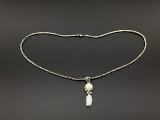 cadena plata 925mm con piedra con sin piedra,opalo,perla 25cm