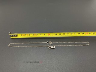 cadena plata 925mm con circonita 20cm