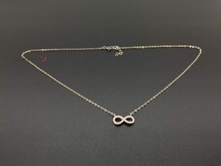 cadena plata 925mm con circonita 20cm