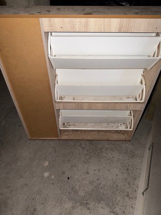 Mueble Zapatero Blanco y Madera