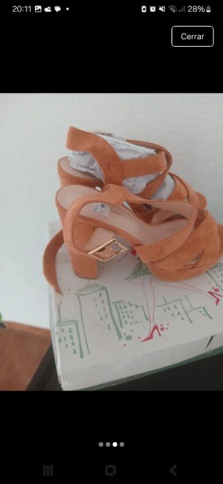 Zapatos de tacón sandalia talla 36