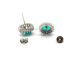 pendientes plata 925mm con piedra con circonita
