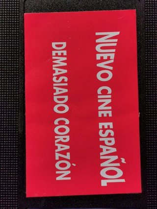 VHS, película en VHS, Demasiado corazón , Victoria Abril, Manuel Bandera, Pastora Vega