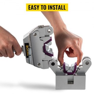 71550 Herramienta de Crimpado de Mangueras Hidráulicas Manual Portátil y Herramientas de Reparación Crimper Operadas Manualmente Kit de Herramientas Crimper de Mangueras de A/C Duradero con 4 Troq...