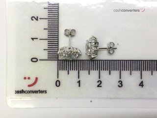 pendientes plata 925mm con piedra con circonita
