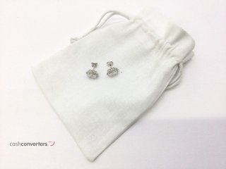 pendientes plata 925mm con piedra con circonita