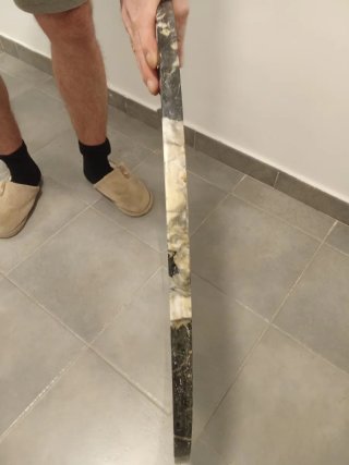 Tablero redondo mármol negro