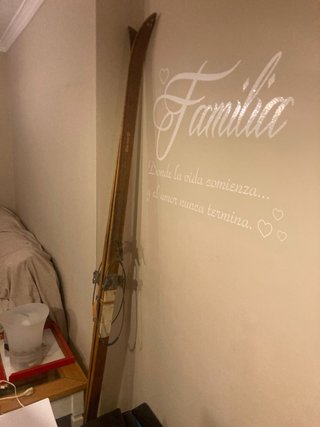 Esquís Antiguos Madera Sundins