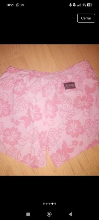 Bañador rosa estampado floral
