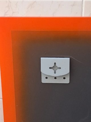 Espejo Rectangular Marco Naranja