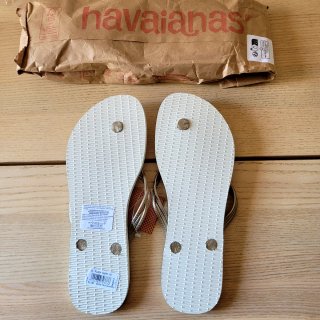 Chanclas Havaianas doradas talla 41