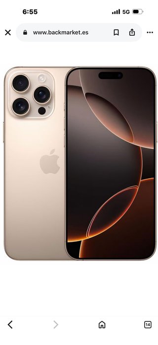 iPhone 16 Pro Max 256GB Dorado