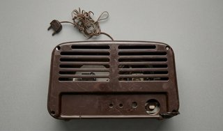 Radio Valvole Ultrasonic Vintage Beige/Nero