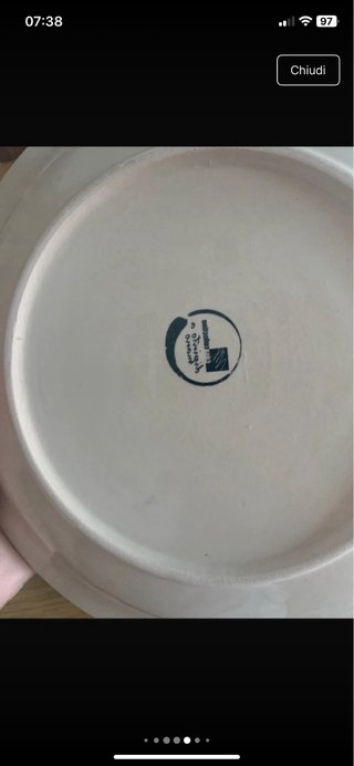 Servizio piatti moderno 18 pezzi dipinti a mano