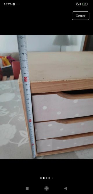 Cajonera de madera para joyas o maquillaje