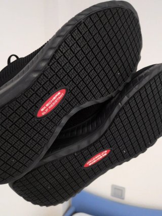 Zapatillas Skechers Squad Chaos Hombre Negras