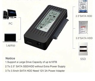 Adaptador Disco Duro Externo SATA a USB