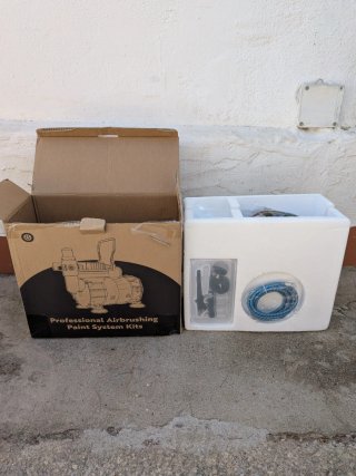 Compresor Aerógrafo VIVOHOME + Accesorios