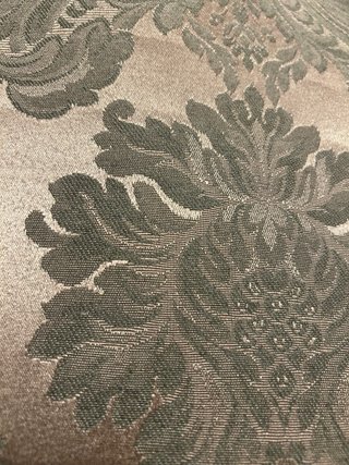 Corte Damasco para traje de fallera en caqui y Oro
