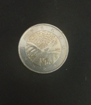 Moneda 2 Euros Francia 2015 Paz en EU