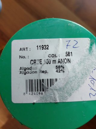 Cuerda gruesa beige y marrón