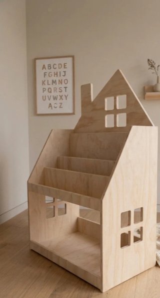 Scaffalatura Libreria Bambini Montessori in Legno