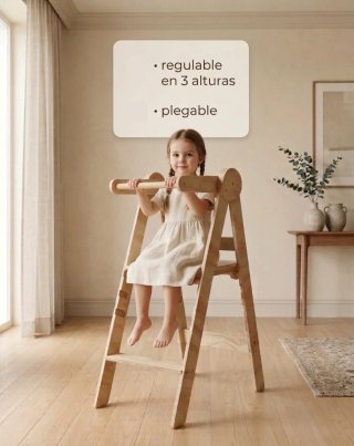 Torre Montessori Infantil Pieghevole Regolabile nuova