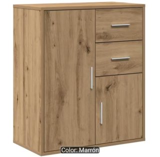 Aparador de madera beige y marrón