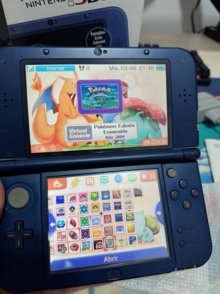 Nintendo New 3DS XL Azul Doble IPS