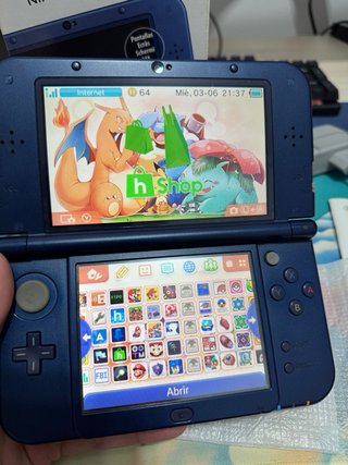 Nintendo New 3DS XL Azul Doble IPS