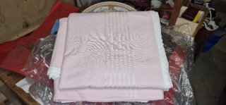 Copriletto matrimoniale rosa vintage